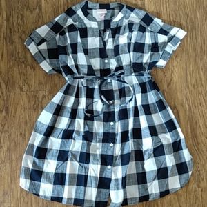Isabel Maternity Buffalo Plaid cotton shirt